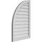 Ekena Millwork Quarter Round Top Left Surface Mount PVC Gable Vent w/ 2"W x 1-1/2"P Brickmould Frame, 22"W x 34"H GVPQL22X3402SN - alternate 4